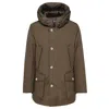 Woolrich Arctic Hooded Down Coat In Dag Dark Green