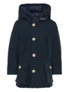 Woolrich Arctic Hooded Padded Coat In Blue