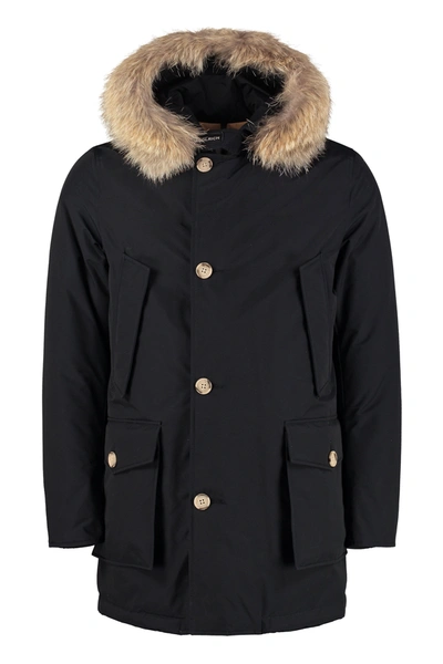 Woolrich Arctic Hooded Parka In Navy