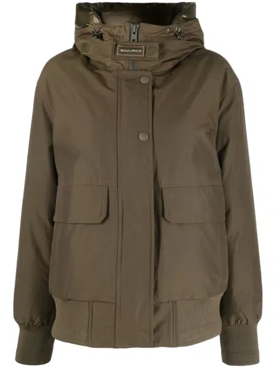 Woolrich Arctic Padded Jacket In Green