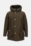 Woolrich Arctic Hooded Down Coat In Brown