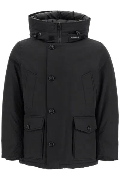 Woolrich Parka Arctic Anorak In Ramar Cloth In Black