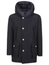 Woolrich Dark Blue Cotton Blend Arctic Parka In Black