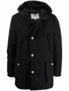 Woolrich Arctic Flap-pocket Coat In Black