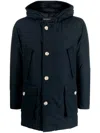 Woolrich Arctic Parka With Large Hood And Pockets In Blue