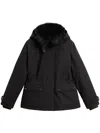 Woolrich Arctic Parka Coat In Black
