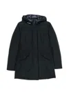 Woolrich Arctic Parka Padded Navy Blue Cotton-blend Parka In Blue