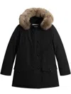 Woolrich Arctic Parka Con Pelliccia Removibile In Black