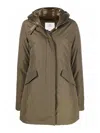 Woolrich Authentic 3 In 1 Parka Jacket In Dark Green