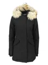 Woolrich Arctic Raccoon Parka Clothing In Black