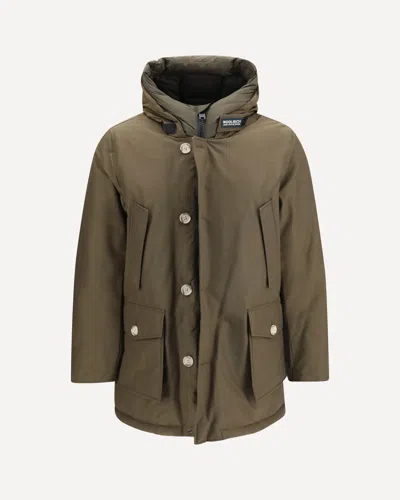 Woolrich Arctic Parka Down Jacket In Green