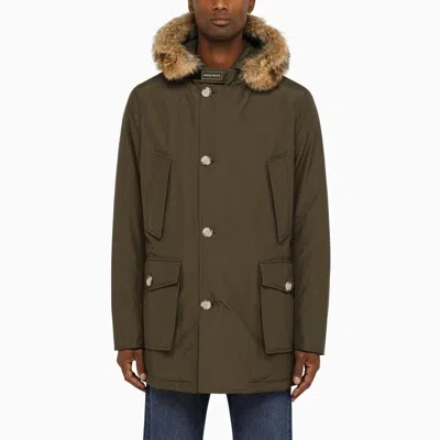 Woolrich Arctic Parka In Ramar Cloth In Green