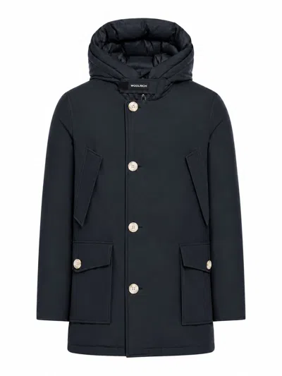 Woolrich Arctic Parka In Ramar Cloth In Blue