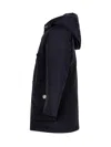 Woolrich Arctic Parka Jacket In Melton Blue