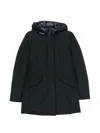 Woolrich Arctic Parka Padded Navy Blue Cotton-blend Parka In Blue
