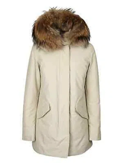 Pre-owned Woolrich Arctic Parka In White