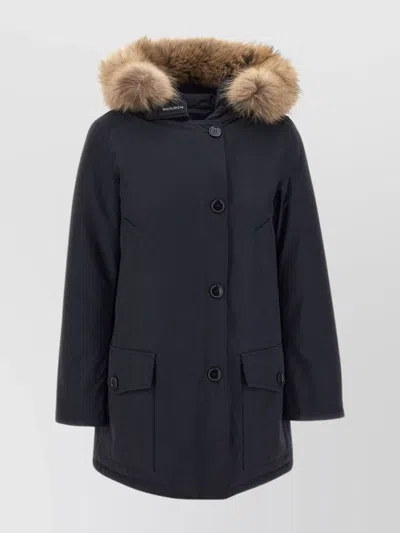 Woolrich Arctic Protection Parka Raccoon Fur In Yellow