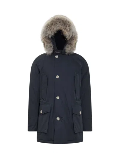 Woolrich Arctic Puffer Jacket - Mini Size In Blu Scuro
