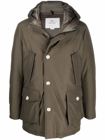 Woolrich Arctic Ramar Cloth Down Parka In Gray