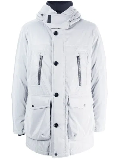 Woolrich Arctic Reflective Padded Park In Grey