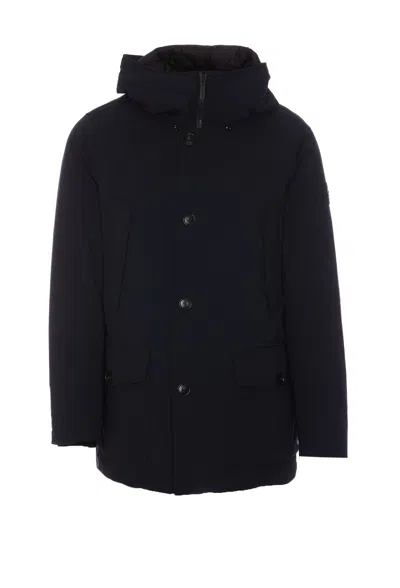 Woolrich Arctic Stretch Down Parka In Blue