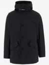 Woolrich Black Stretch Nylon Down Jacket In Black