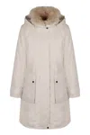 Woolrich Arctic Technical Fabric Parka In White