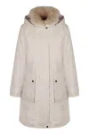 Woolrich Arctic Technical Fabric Parka In White