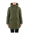 Woolrich Arctic Zipped Up Parka In Green