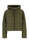 Woolrich Army Green Polyester Down Jacket In Green