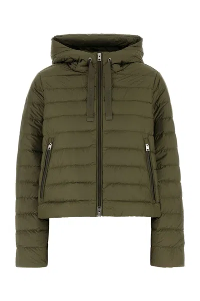 WOOLRICH ARMY GREEN POLYESTER DOWN JACKET