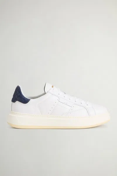 Woolrich Arrow Shoes Man White-blue