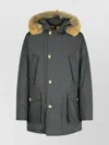 Woolrich Artic Grey Cotton Blend Parka