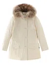 Woolrich Ivory Polyester Luxury Arctic Down Jacket In White