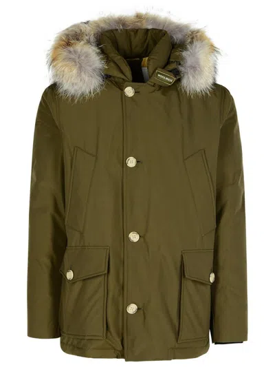 Woolrich 'artic' Green Cotton Blend Parka