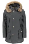 Woolrich Artic Grey Cotton Blend Parka In Grey Shadow (grey)