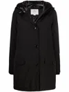 Woolrich Arctic High Collar Parka In Black