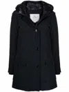 Woolrich Arctic High Collar Parka In Blue