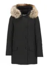 Woolrich Arctic Detachable Fur Parka Clothing In Black