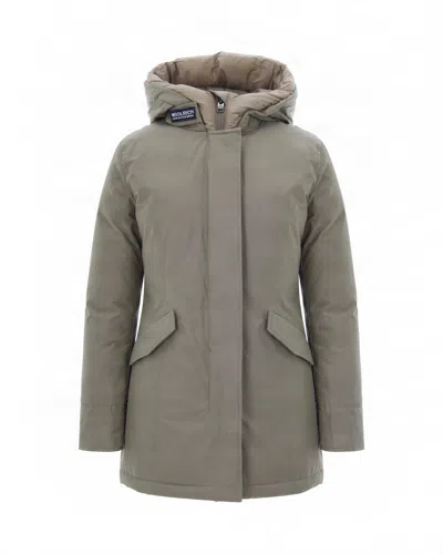 Woolrich Artic Parka Ramar Cloth Cornstalk Two Tone In Gray