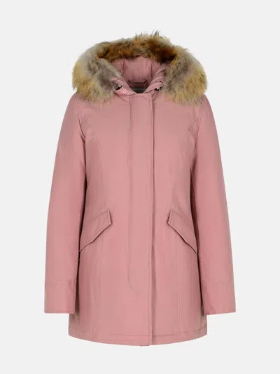 Woolrich 'artic' Pink Cotton Blend Parka
