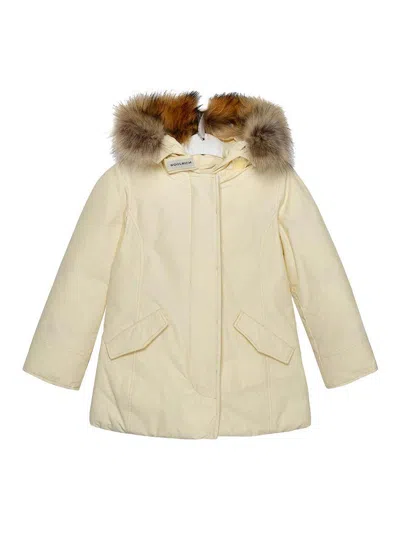 Woolrich Kids' Parka Arctic Racoon In Neutral