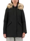 Woolrich Luxury Arctic Raccoon Parka Clothing In Black