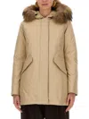 Woolrich Artic Racoon Parka In Multi