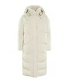 Woolrich Aurora Long Padded Parka In White