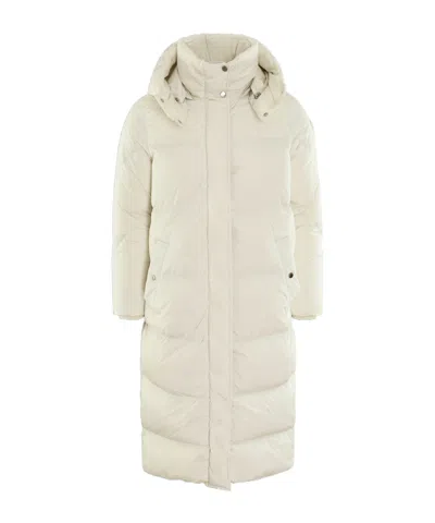 Woolrich Aurora Long Padded Parka In White