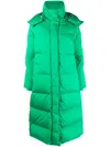 Woolrich Aurora Parka Coat In Green