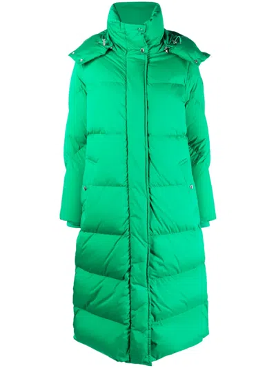 Woolrich Aurora Parka Coat In Green