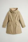 Woolrich Authentic 3 In 1 Parka Raincoat In Brown