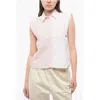 Woolrich Awning Striped Sleeveless Shirt With Breast-pocket